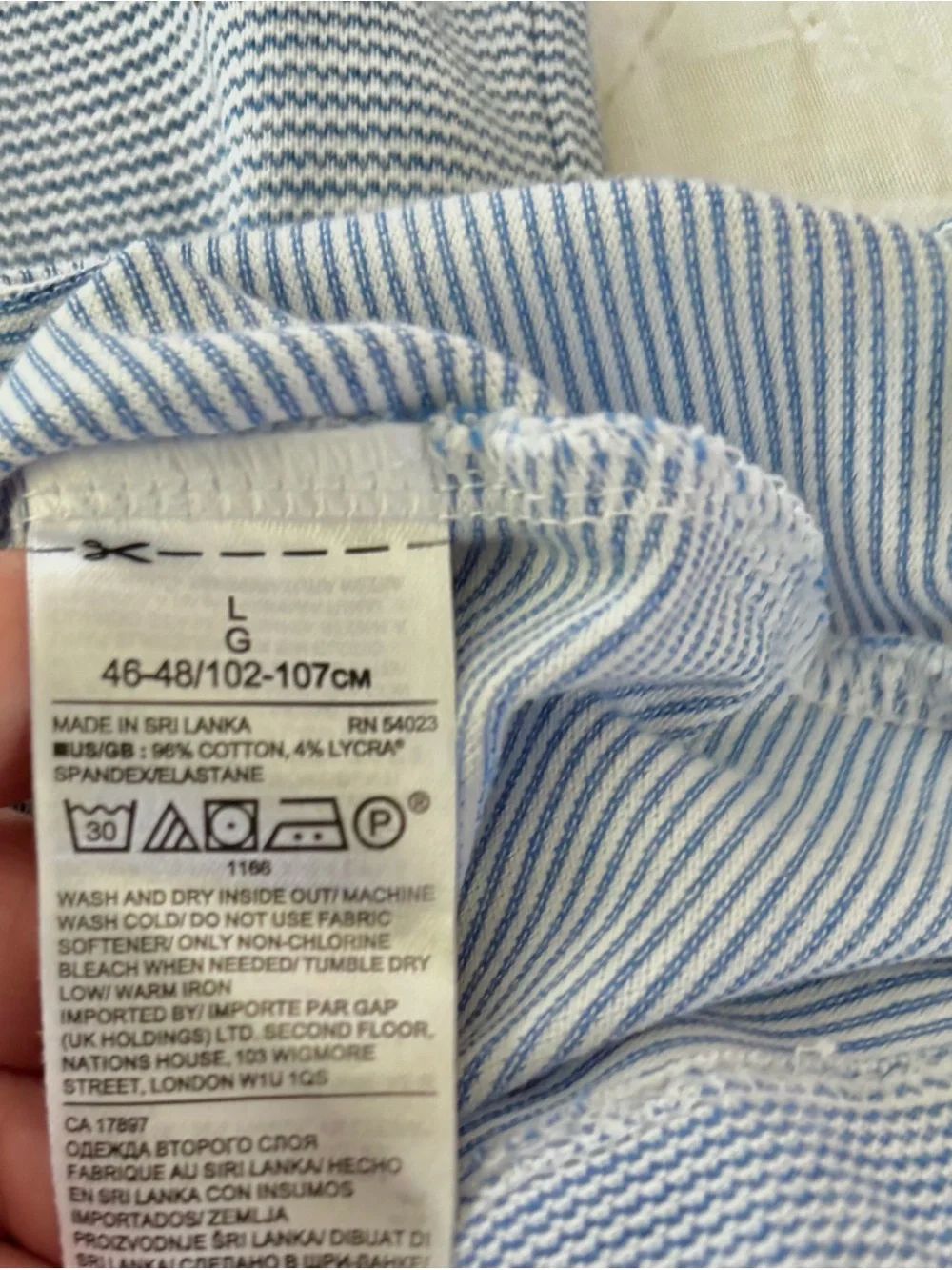 Banana Republic stripes breathable
